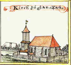 Kirch zu Janckau - Koci, widok oglny
